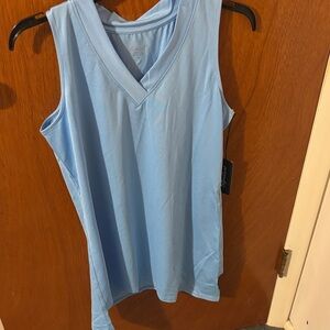 Jofit Sky Blue V-Neck Tank Top